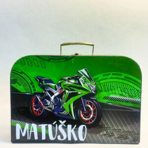 Detský školský kufrík Motorka