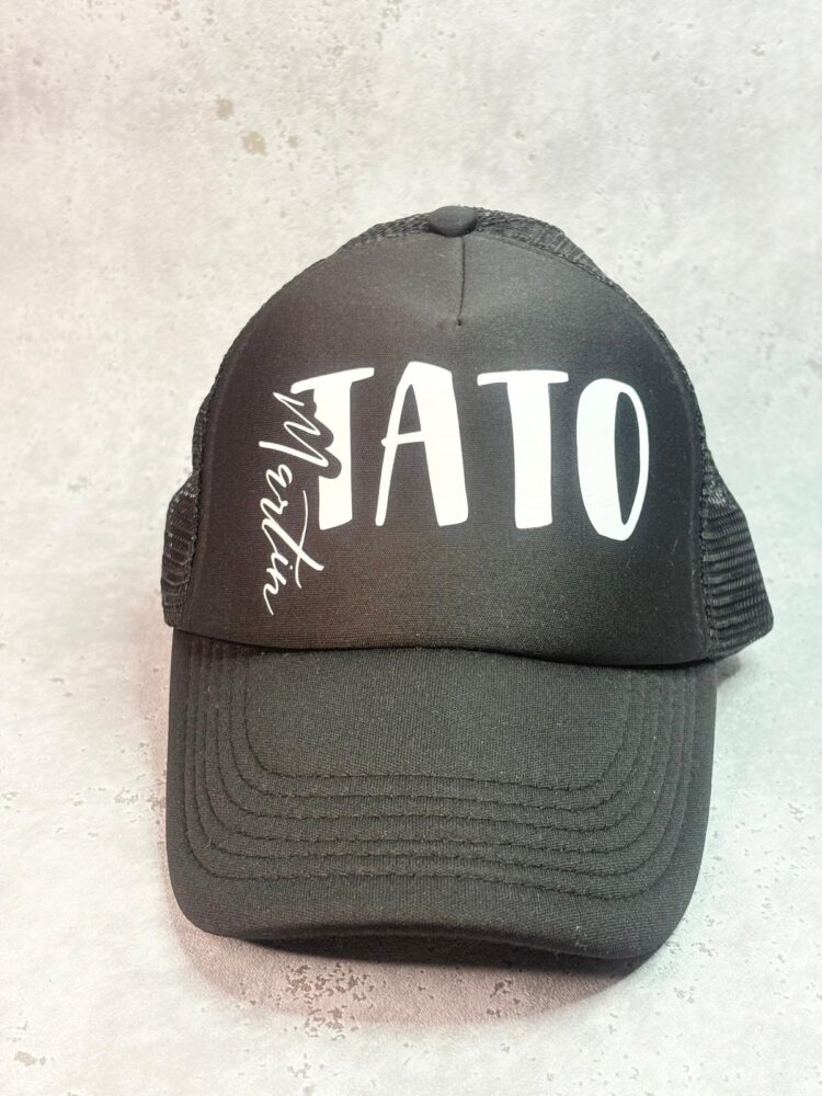Šiltovka Trucker 5panelová so sieťkou, čierna